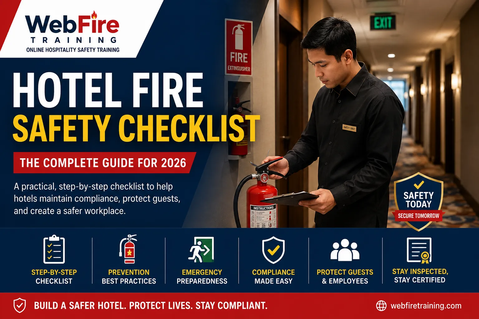 Complete Hotel Fire Safety Checklist for 2026